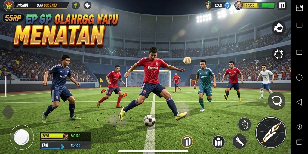 Screenshot utama 55RP menampilkan gameplay seru olahraga kompetitif.