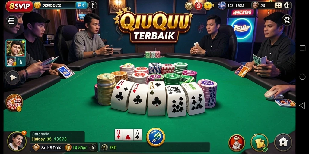 Tangkapan layar gameplay QiuQiu yang seru dan menarik.
