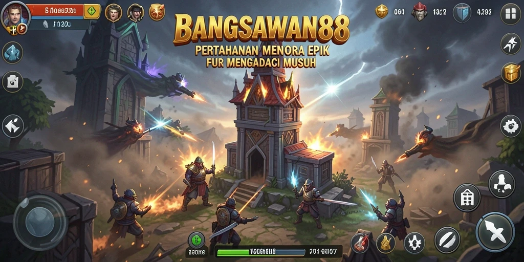Gameplay menegangkan BANGSAWAN88 yang penuh strategi Tower Defense.