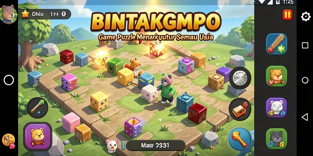 Screenshot menunjukkan gameplay menantang dari BINTANGMPO.