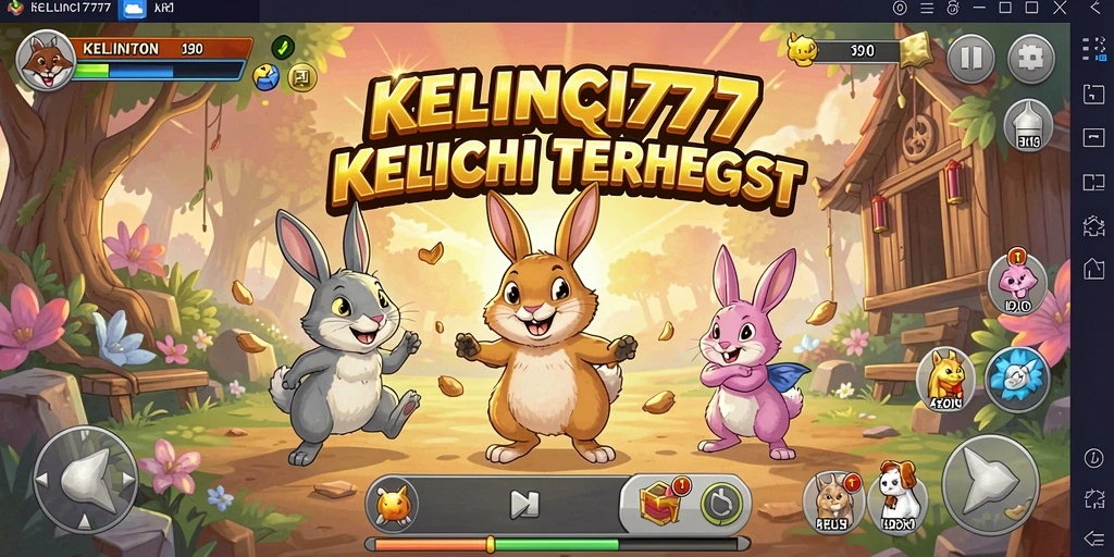 Tampilan gameplay Fighting KELINCI777 yang seru dan mendebarkan.