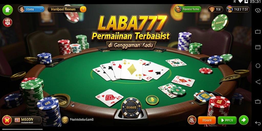 Tangkapan layar LABA777 menampilkan pengalaman bermain poker yang seru.