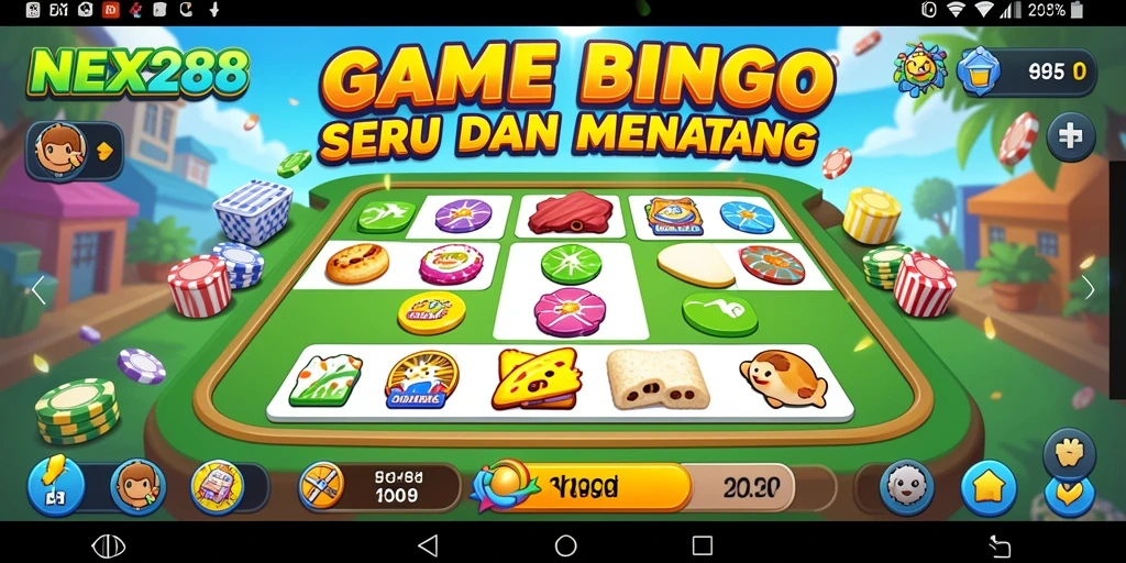 Gameplay seru NEX288 dengan elemen Bingo yang menyenangkan.