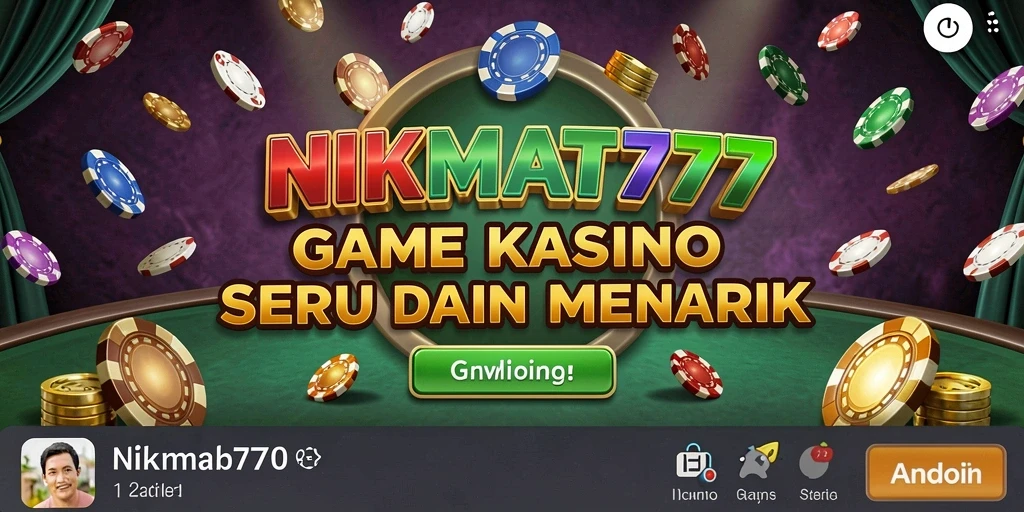 Tampilan gameplay NIKMAT777 dengan grafis menawan dan gameplay seru.