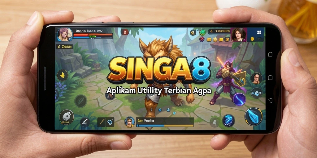 Tangkapan layar SINGA8 menampilkan tampilan antarmuka aplikasi Utility.