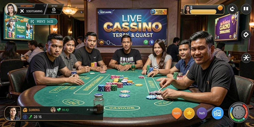 Screenshot dari gameplay Live Casino SOBATGAMING yang menarik dan mendebarkan.