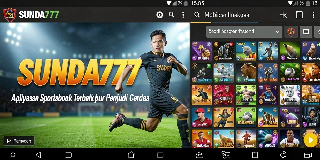 Tampilan gameplay sportsbook SUNDA777 yang menarik dan interaktif.