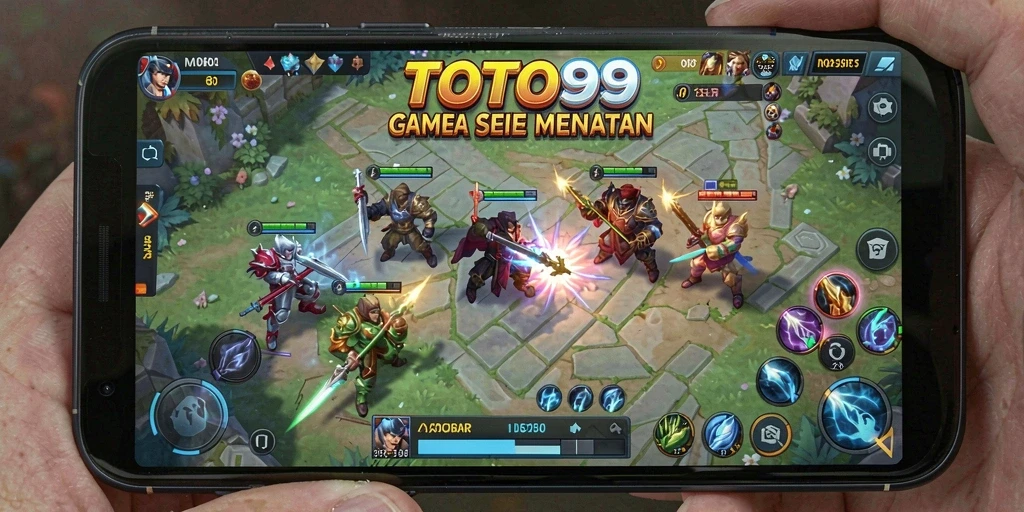 Tampilan gameplay TOTO99 yang seru dalam pertandingan MOBA.