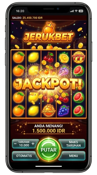 Tangkapan layar aplikasi jerukbet yang menunjukkan koleksi aplikasi yang beragam.